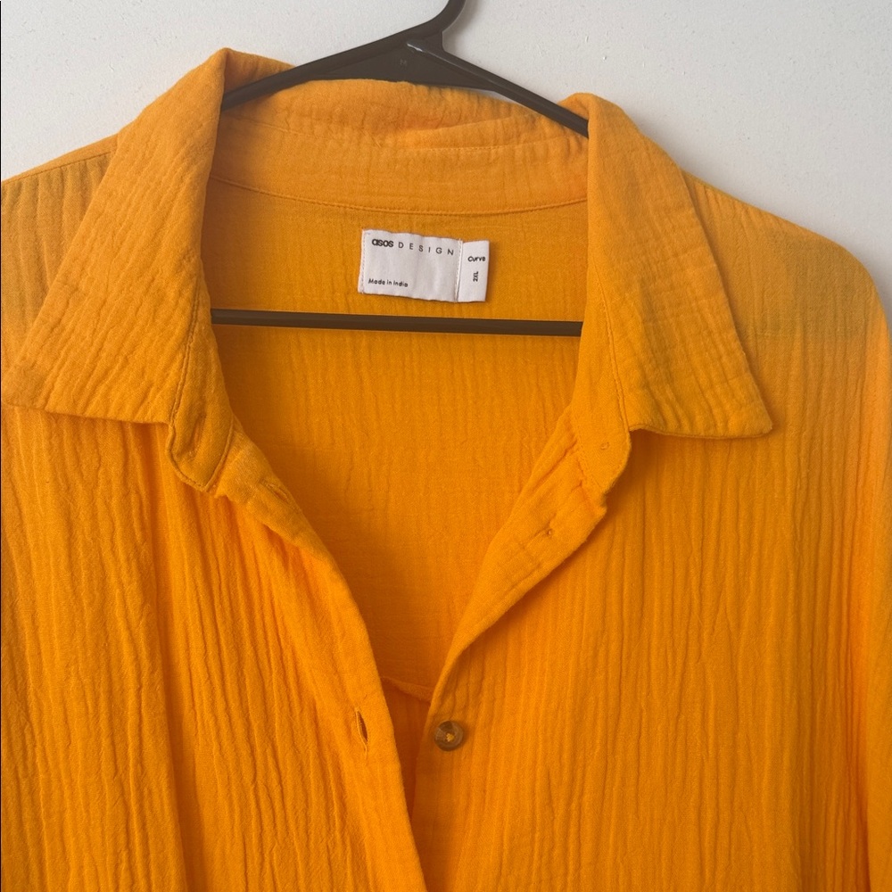 ASOS Curve Yellow Midi Dress - Picture 7 of 9